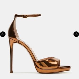 Steve Madden Shiny Bronze Heels